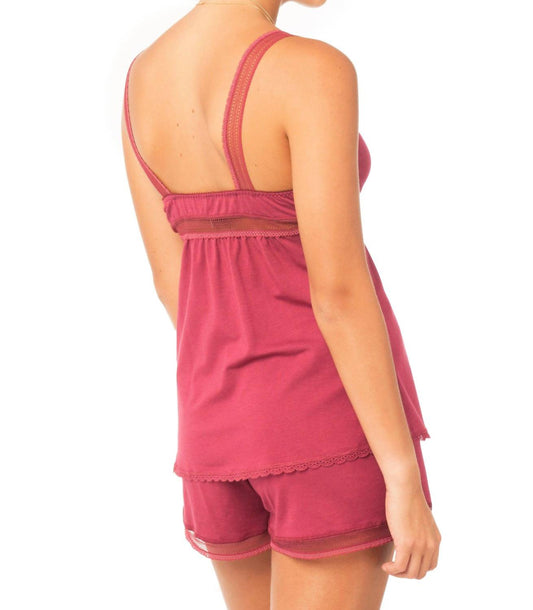Twelve Eighty Eight - Rebecca Tank Strap Camisole Boxer Pajama Set
