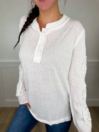 J.Nna - Pick Me Up Cotton Blend Long Sleeve Top