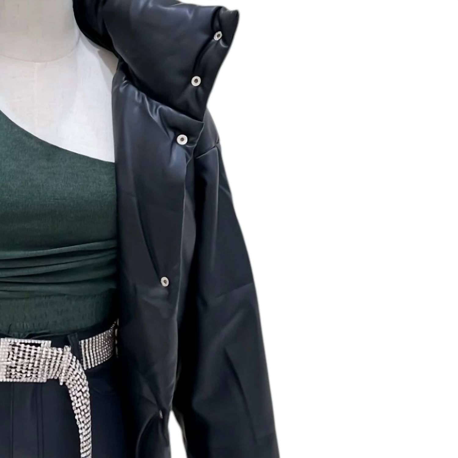 Sans Souci - Women's Linda Leather Puffer Jacket