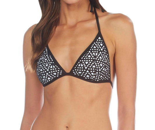 Kenneth Cole - Laser Cut Above Triangle Bikini Top