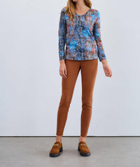 Fdj - Long Sleeve V-neck Top