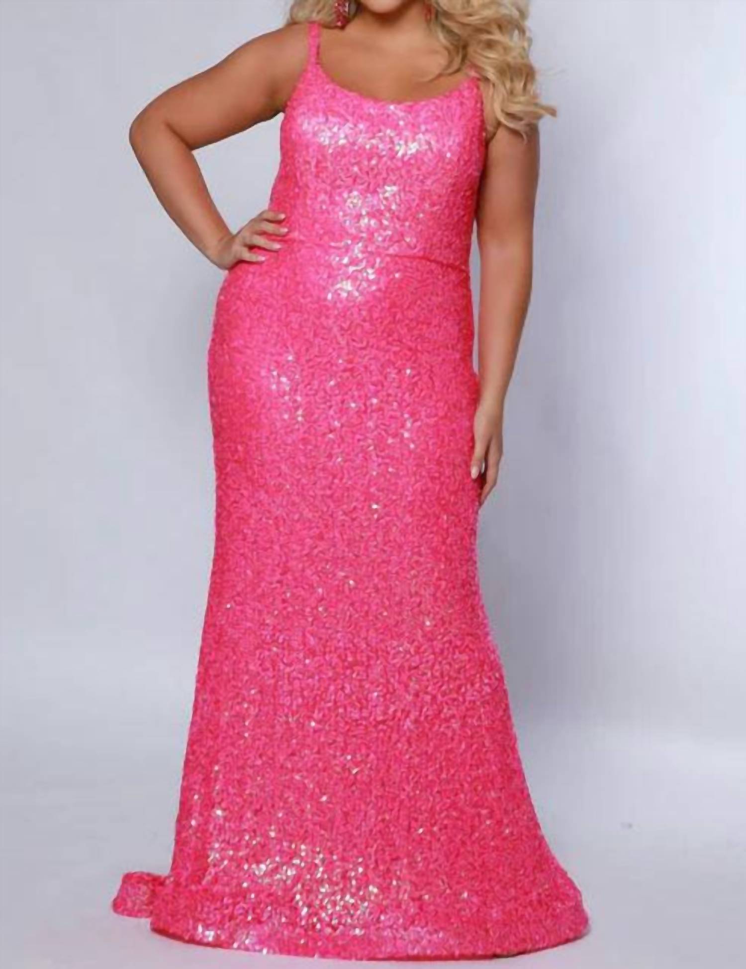 Johnathan Kayne - Sequined Fitted Maxi Dress