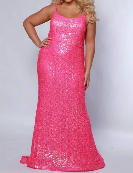 Johnathan Kayne - Sequined Fitted Maxi Dress
