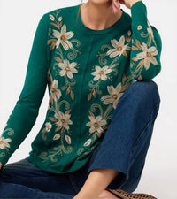 Johnny Was - RAW SEAM CREW NECK TEE CORINTHE
