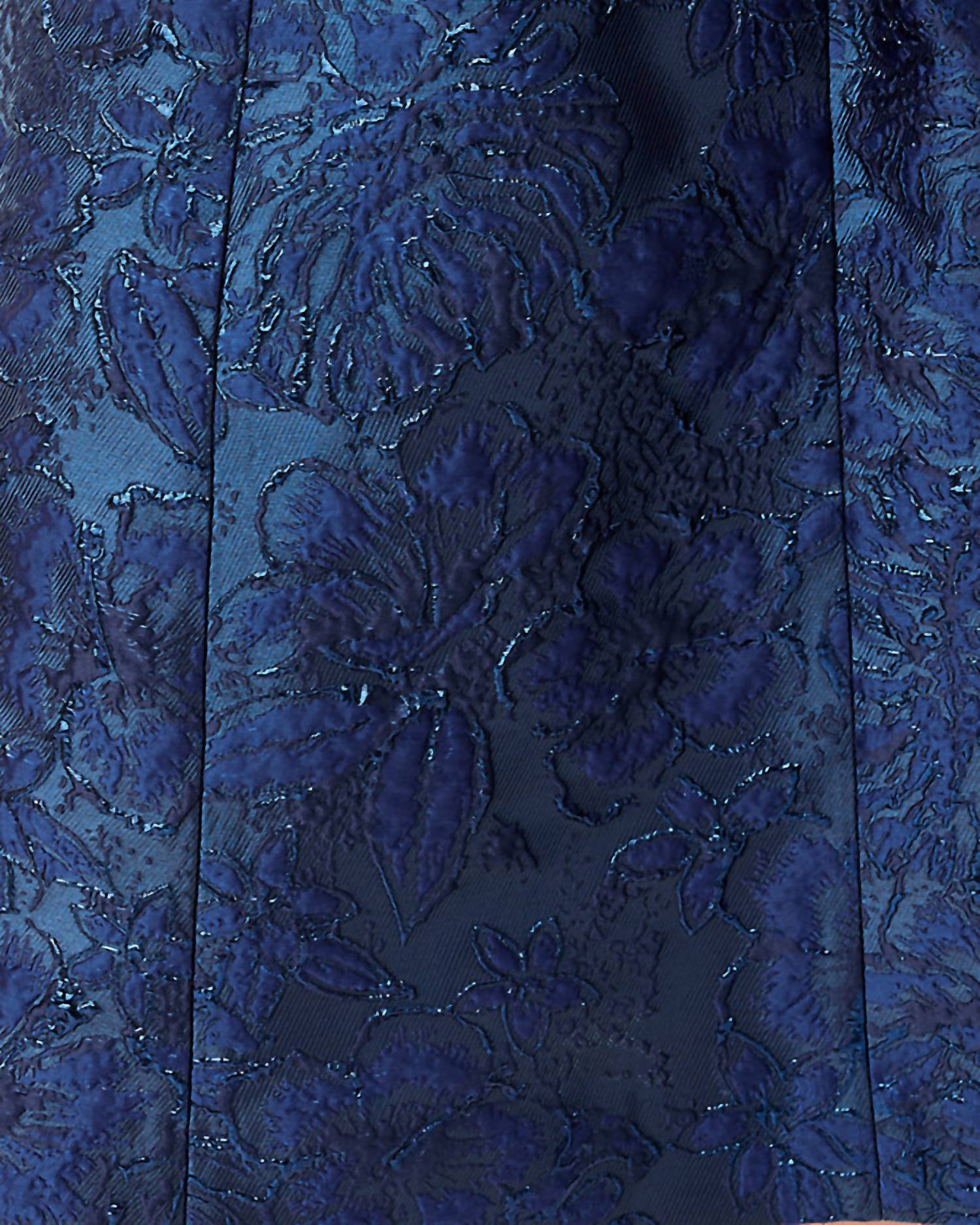 Lilly Pulitzer Tazie Mini Dress in low tide navy nightshade brocade - women's dress - view 7