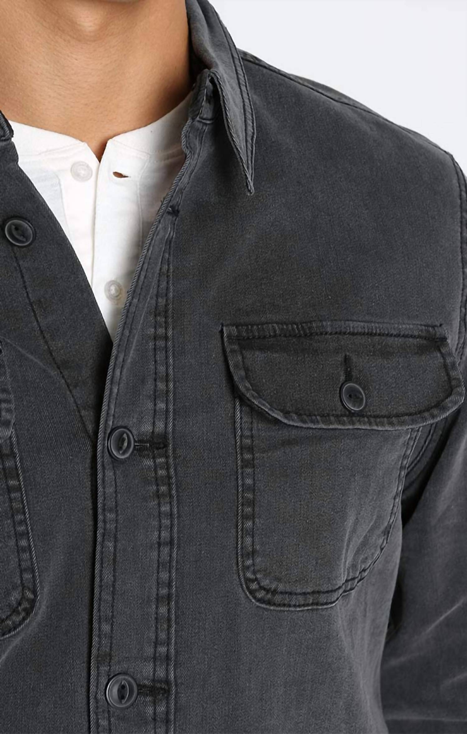 Jachs New York - Stretch Flannel Lined Denim Jacket