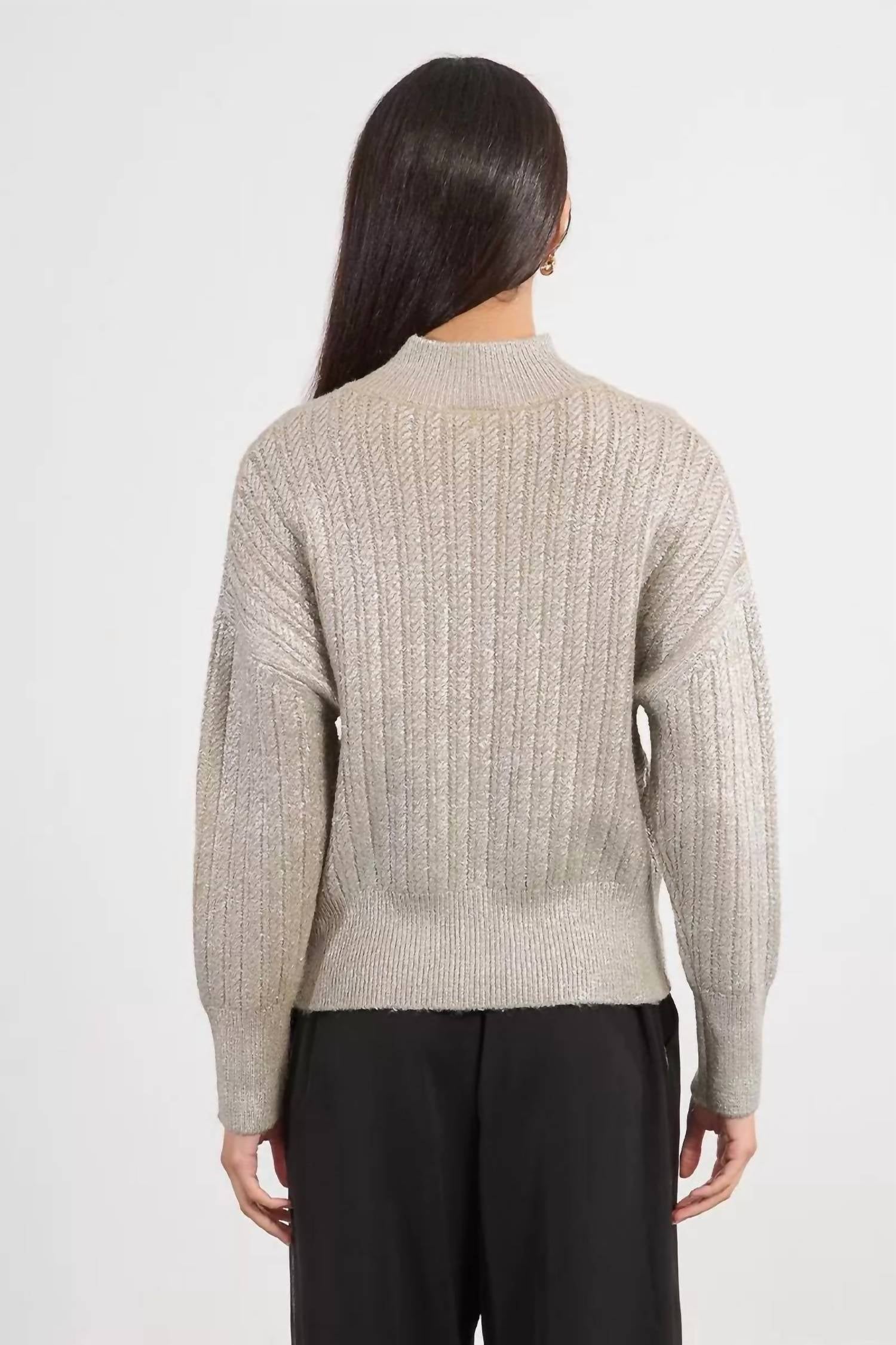 Lili Sidonio - Iridescent Cable Knit Jumper