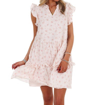In February - Floral Phase Flare Mini Dress