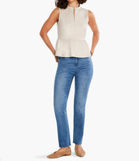 Nic + Zoe - Fedrica Faux Leather Swing Top
