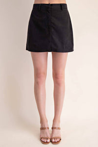 Glam - Lulu Faux Suede Mini Skirt