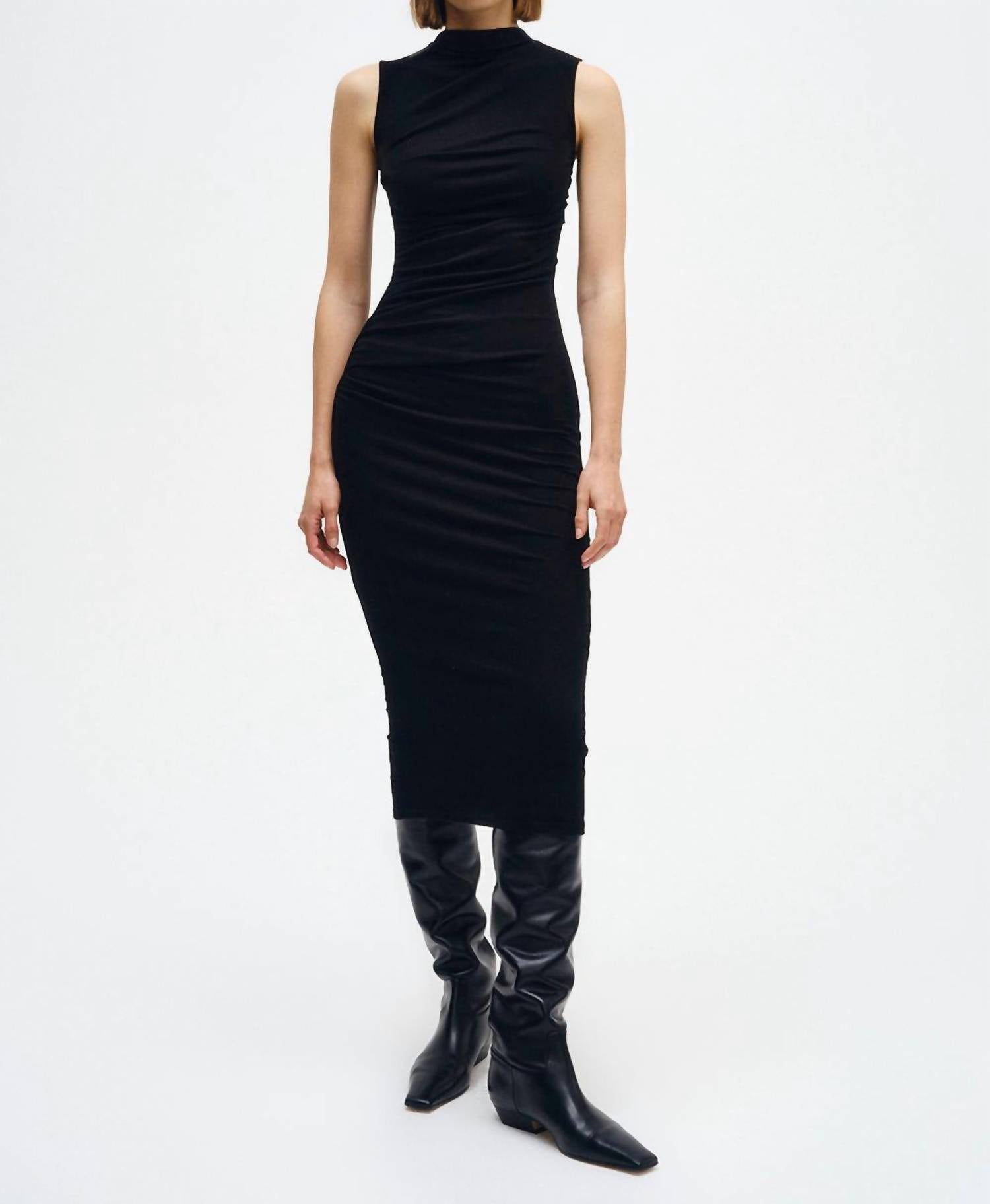 Enza Costa - Silk Knit Sleeveless Twist Midi Dress