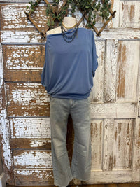 Vine & Love - Boat Neck Short Sleeve Top