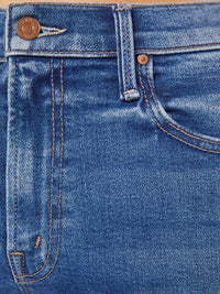 Mother - Mid Rise Rambler Zip Ankle Fray Jeans