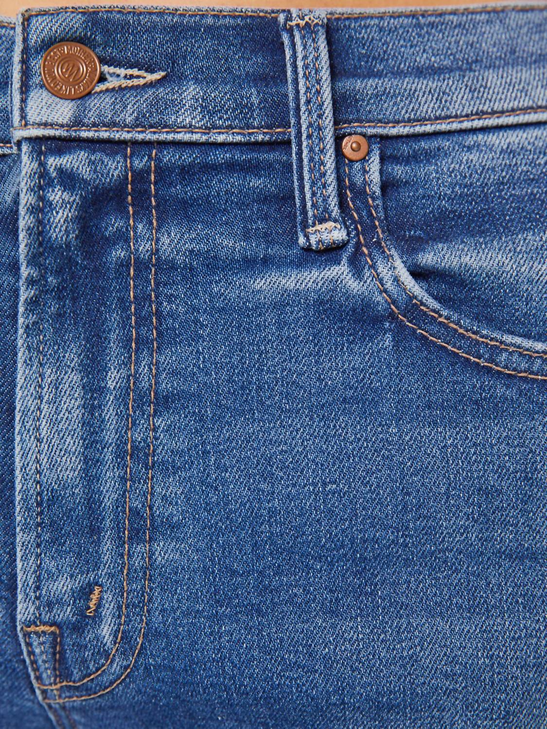 Mother - Mid Rise Rambler Zip Ankle Fray Jeans