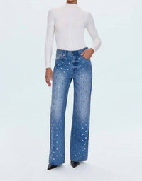 PISTOLA Hendrix High Rise Baggy Jean in charmed 2 - women's jeans - view 5