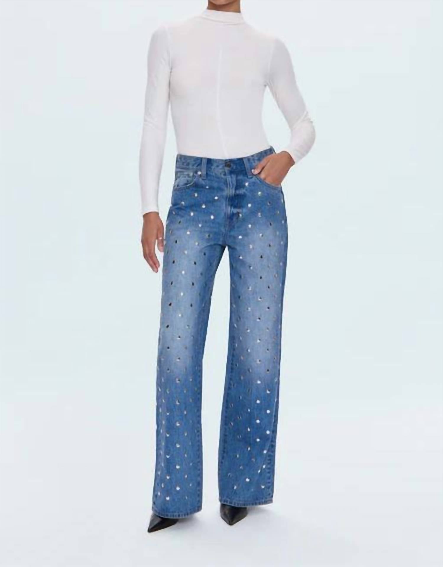 PISTOLA Hendrix High Rise Baggy Jean in charmed 2 - women's jeans - view 5