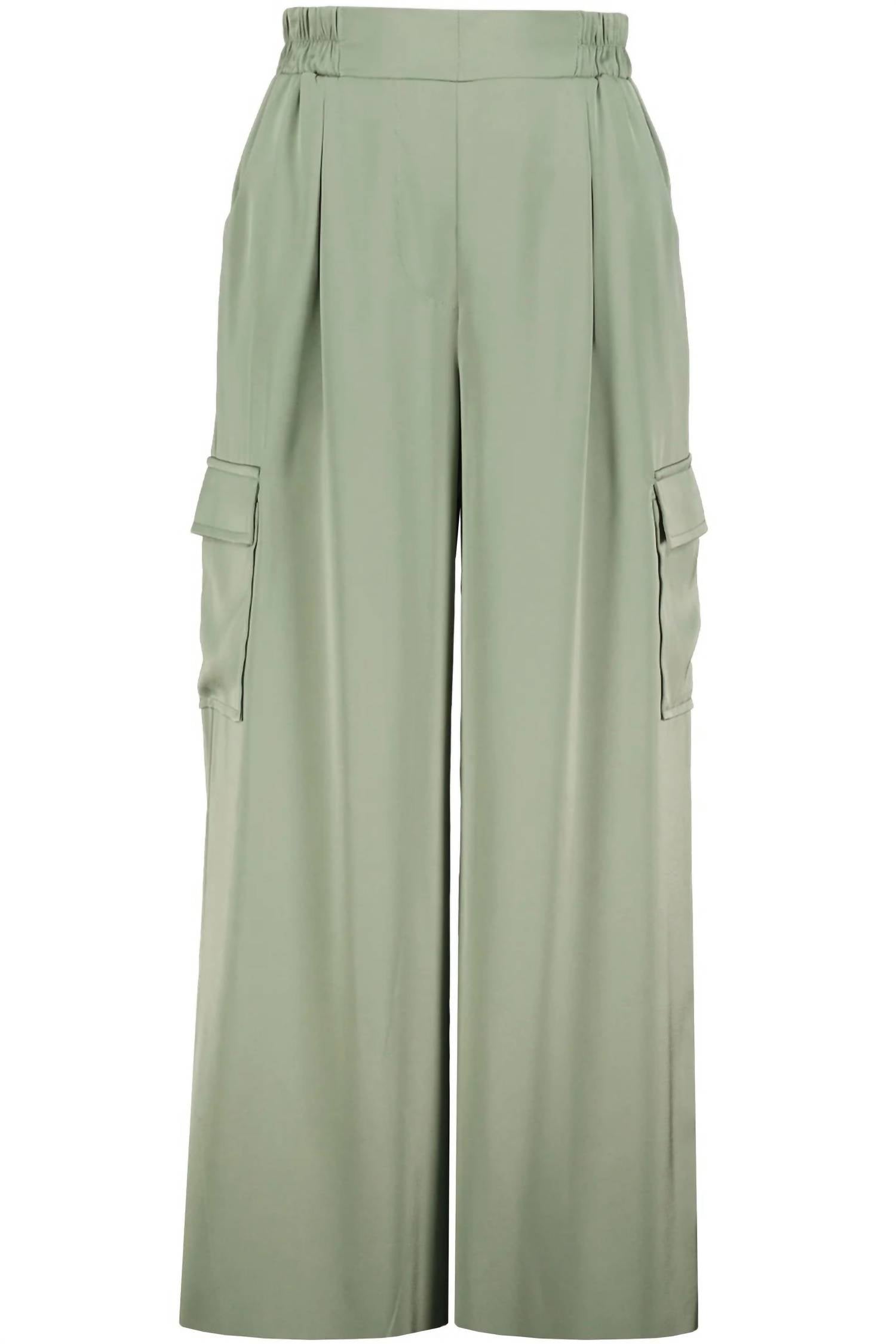 Bishop + Young - Pull on Satin Cargo Pant
