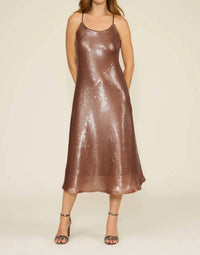 Lucy Paris - Linda Sequin Midi Dress
