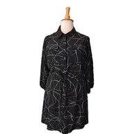 City Chic - Plus Size Relaxed Print Tie Dress