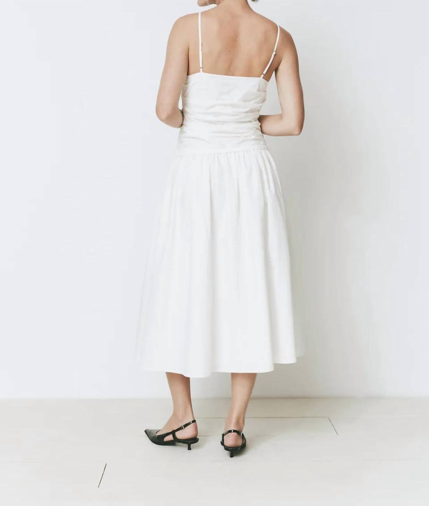 Rue Sophie - Isabella Ruched Drop Waist Dress