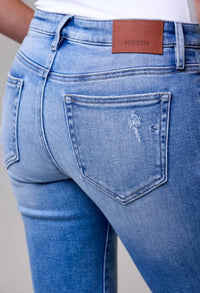 Hidden - Clean Stretch Mid Rise Bootcut Jeans