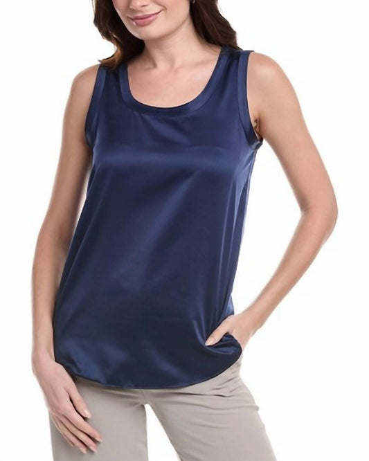 Lafayette 148 - Perla Luxe Reversible Silk Charmeuse Blouse