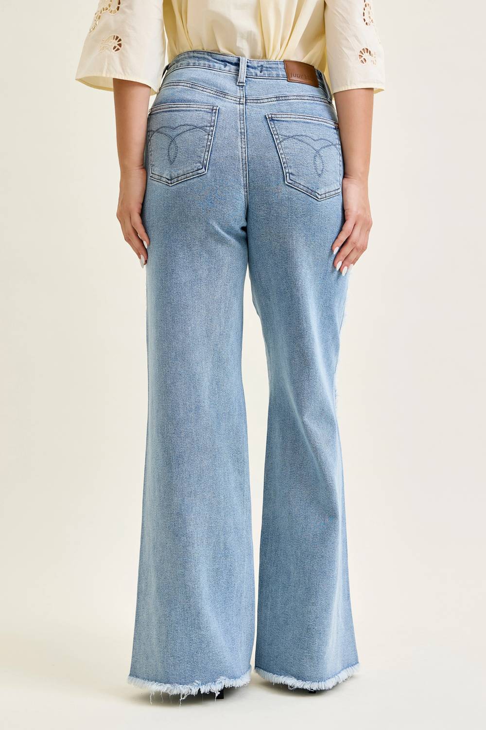Judy Blue - High Waist Retro Wide Leg Side Seam Jean