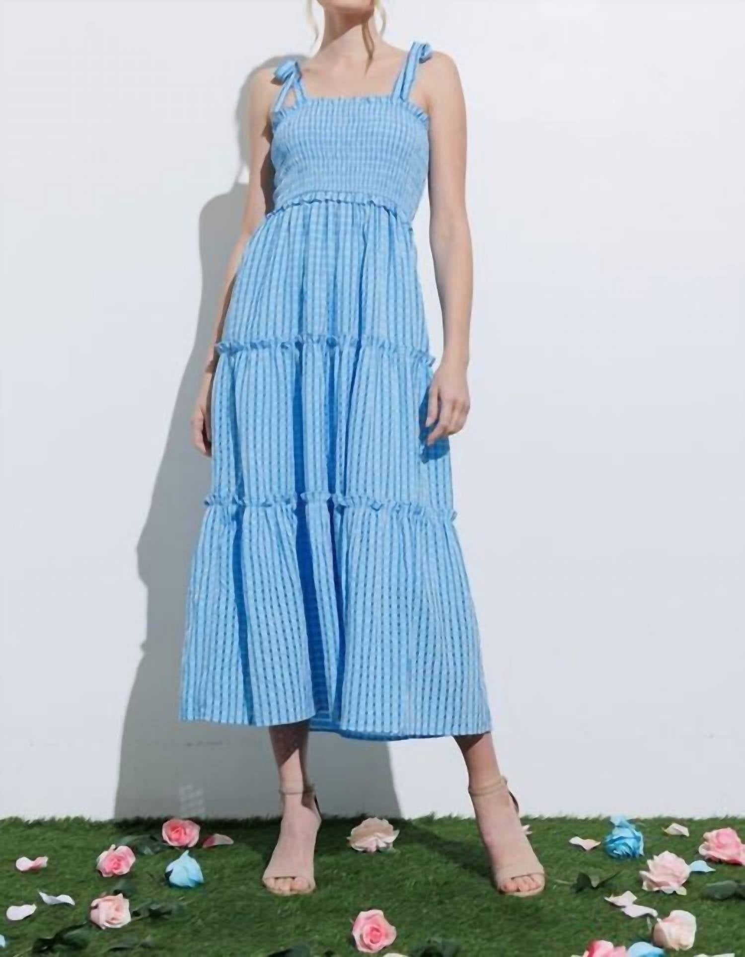 Aaron & Amber - Smocked Maxi Dress