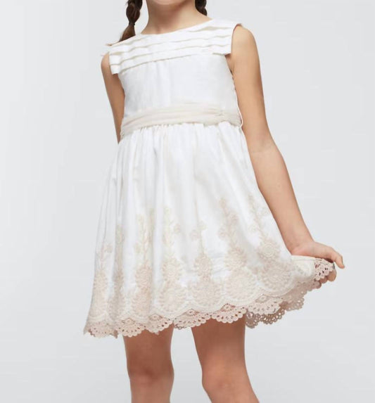 Mayoral - Girls Lace Cut Dress