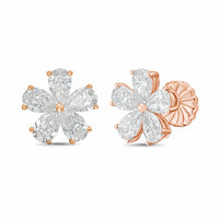 Diana M Jewels - Women's Pear Lab-Grown Diamond Stud Earrings (2.00 Ct TCW) - Classic