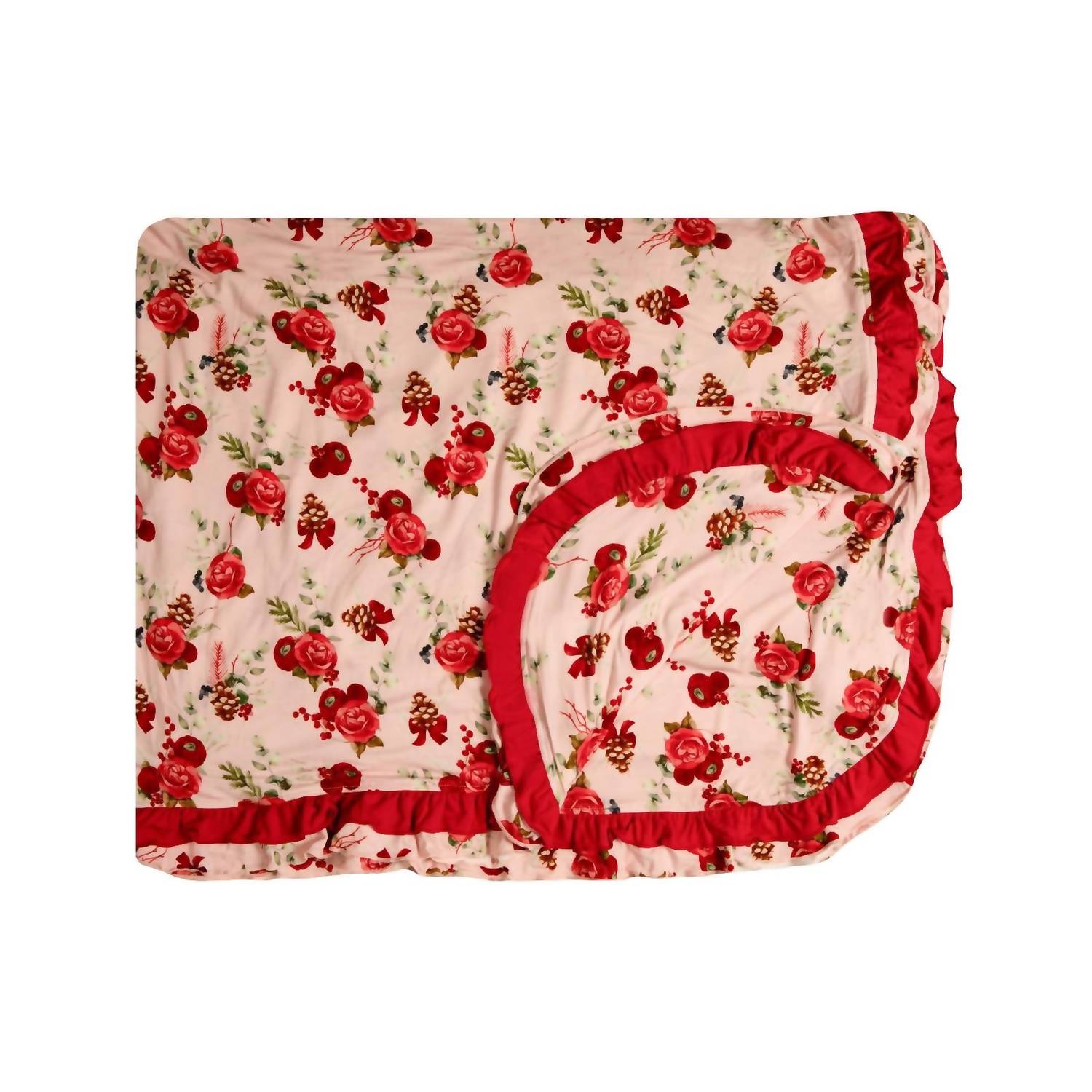 Kickee - Kid's Ruffle Double Layer Throw Blanket