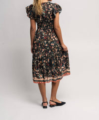 Ulla Johnson Angelica Dress in obsidian botanica - women's dress - alternate view