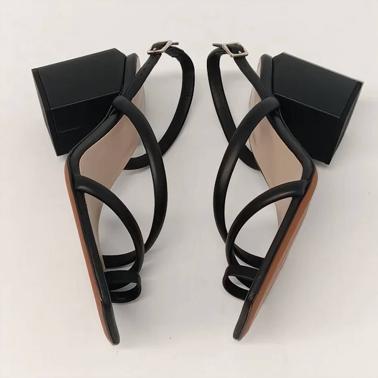 Lafayette 148 - Women's Soft Calfskin Leather Heeled City Slingback Sandals