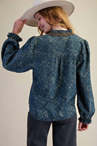Easel - Women's Jacquard Dirty Top