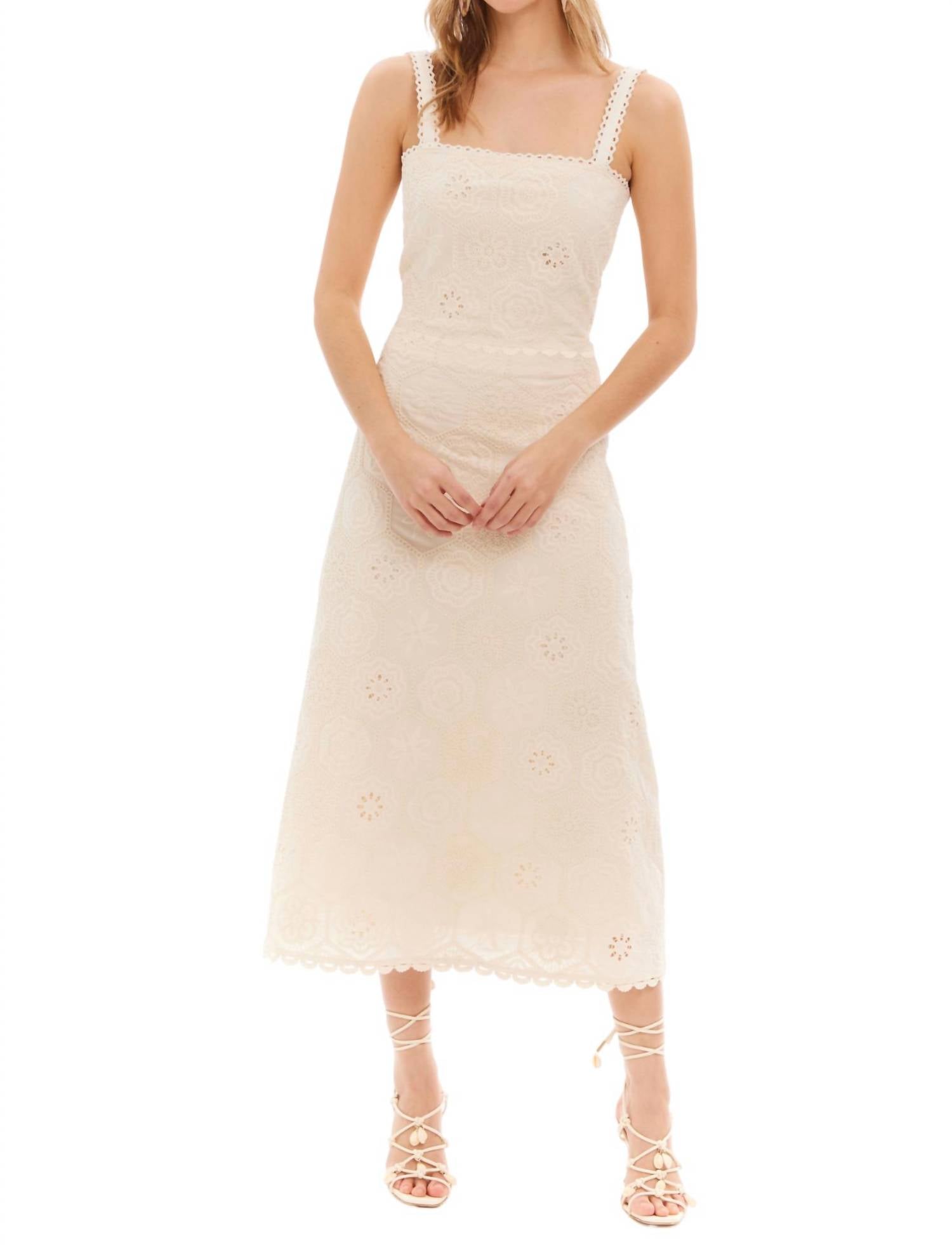 ALLISON NEW YORK Star Tank Top in creme - women's tank top - view 4