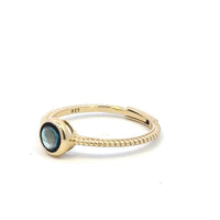 Aamiaa - Color Candy Collection Ring With 5mm Round Blue Topaz