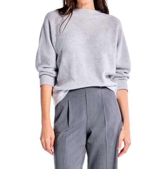 Nic + Zoe - Shaker Knit Mock Sweater