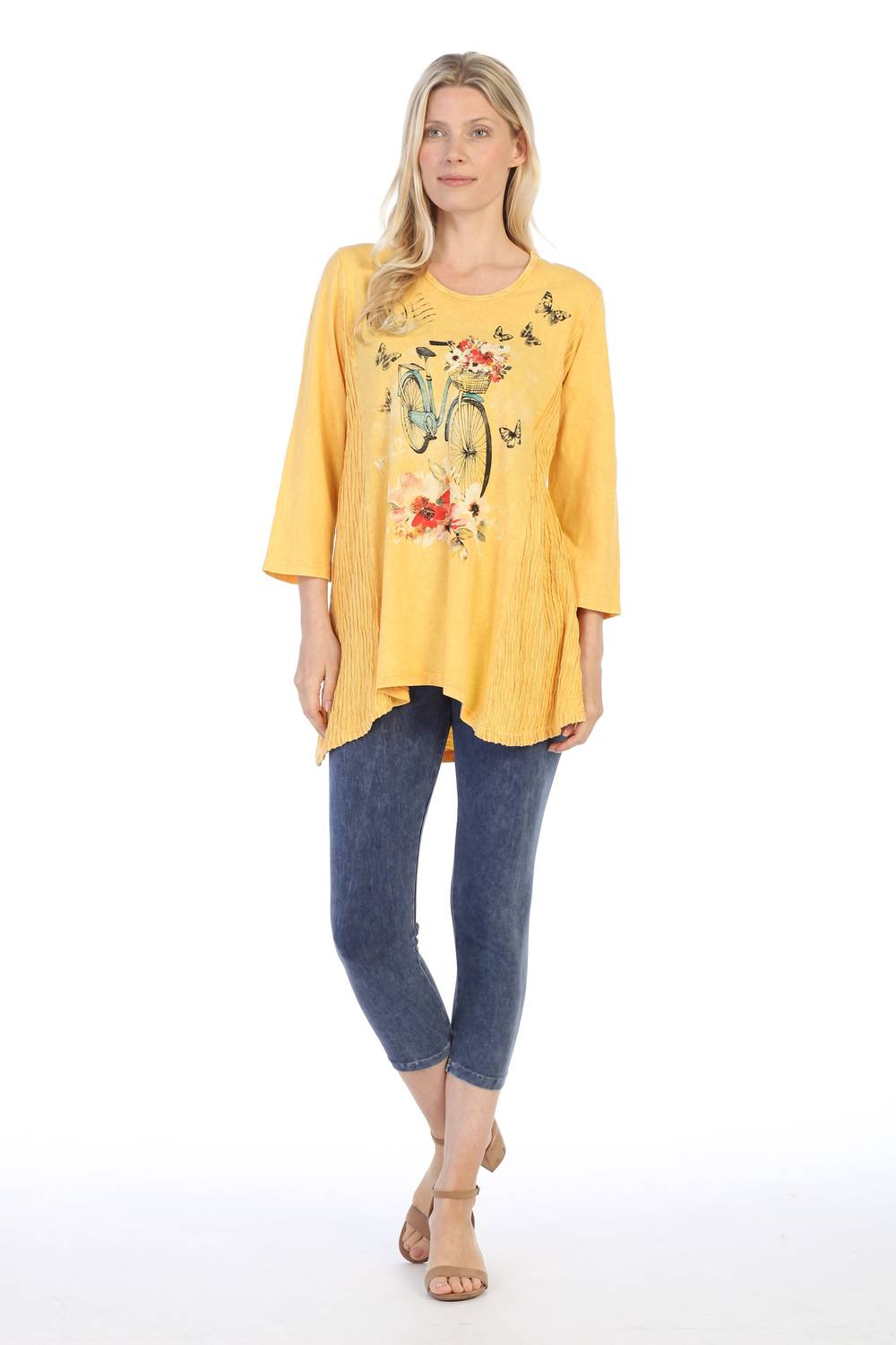 Jess & Jane - Maybe Wave Knit Mineral Washed Tunic