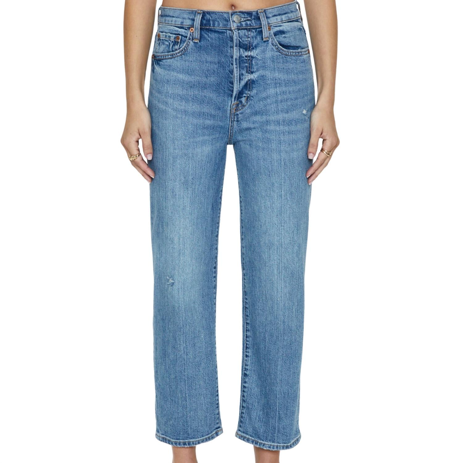 Pistola - Cassie Super High Rise Straight Crop Jean