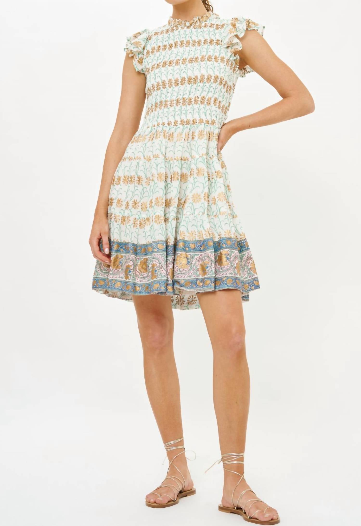 Oliphant - Smocked Flirty Short Dress