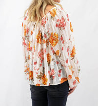 Bucketlist - Floral Print V-neck Top