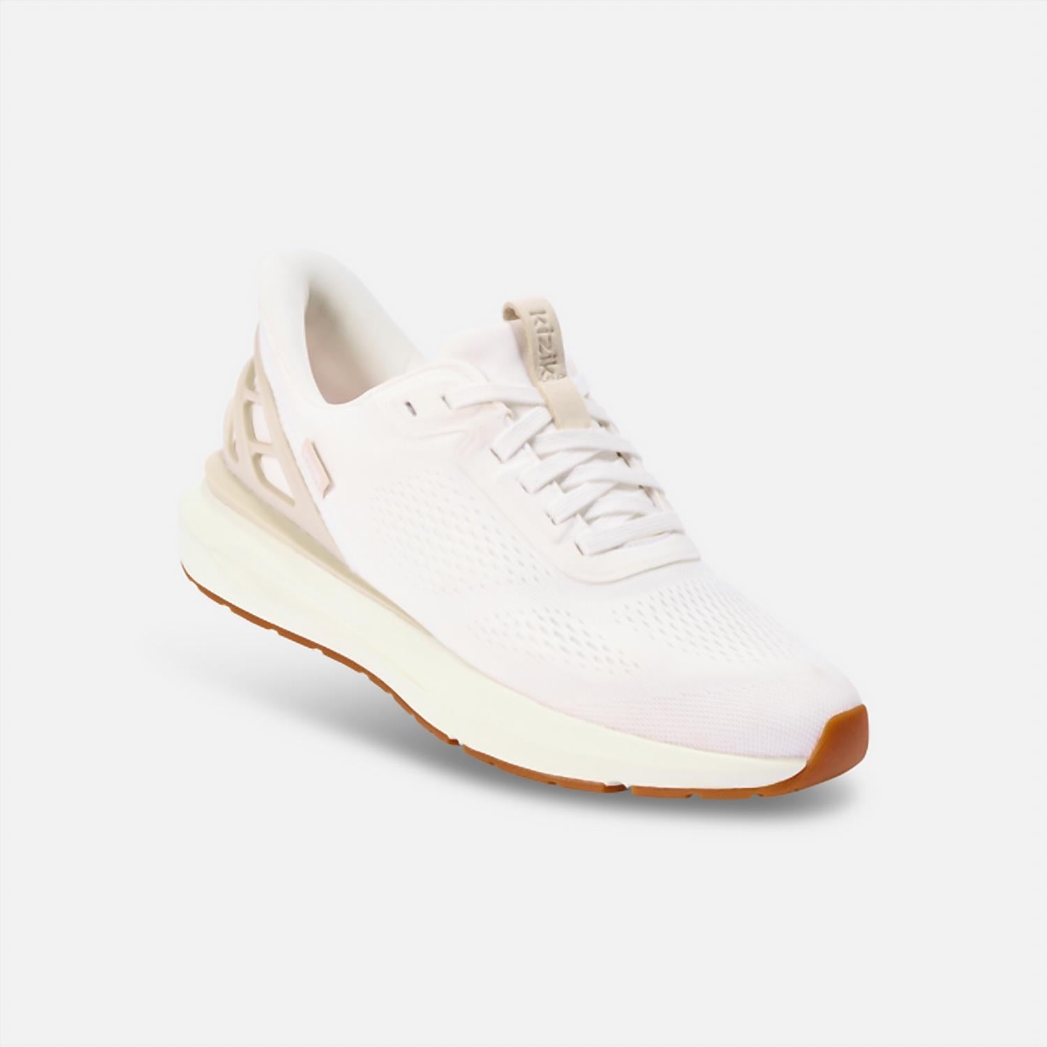 kizik Men's Athens 2 Casual Sneaker in bright white - men's sneaker - detail view