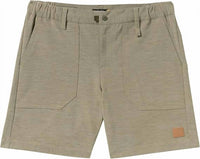RVCA Men's Brophy Hybrid 18" Shorts in mushroom - men's shorts