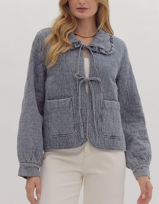 Entro - Denim Quilted Jacket