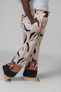 Adriana Contreras WIDE-LEG PRINT PANTS in jungle - women's pants - view 5