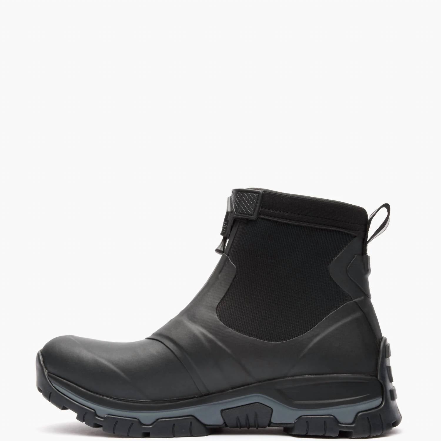 MUCK Men's Apex Mid Zip Boot in black gray - men's boots - alternate view