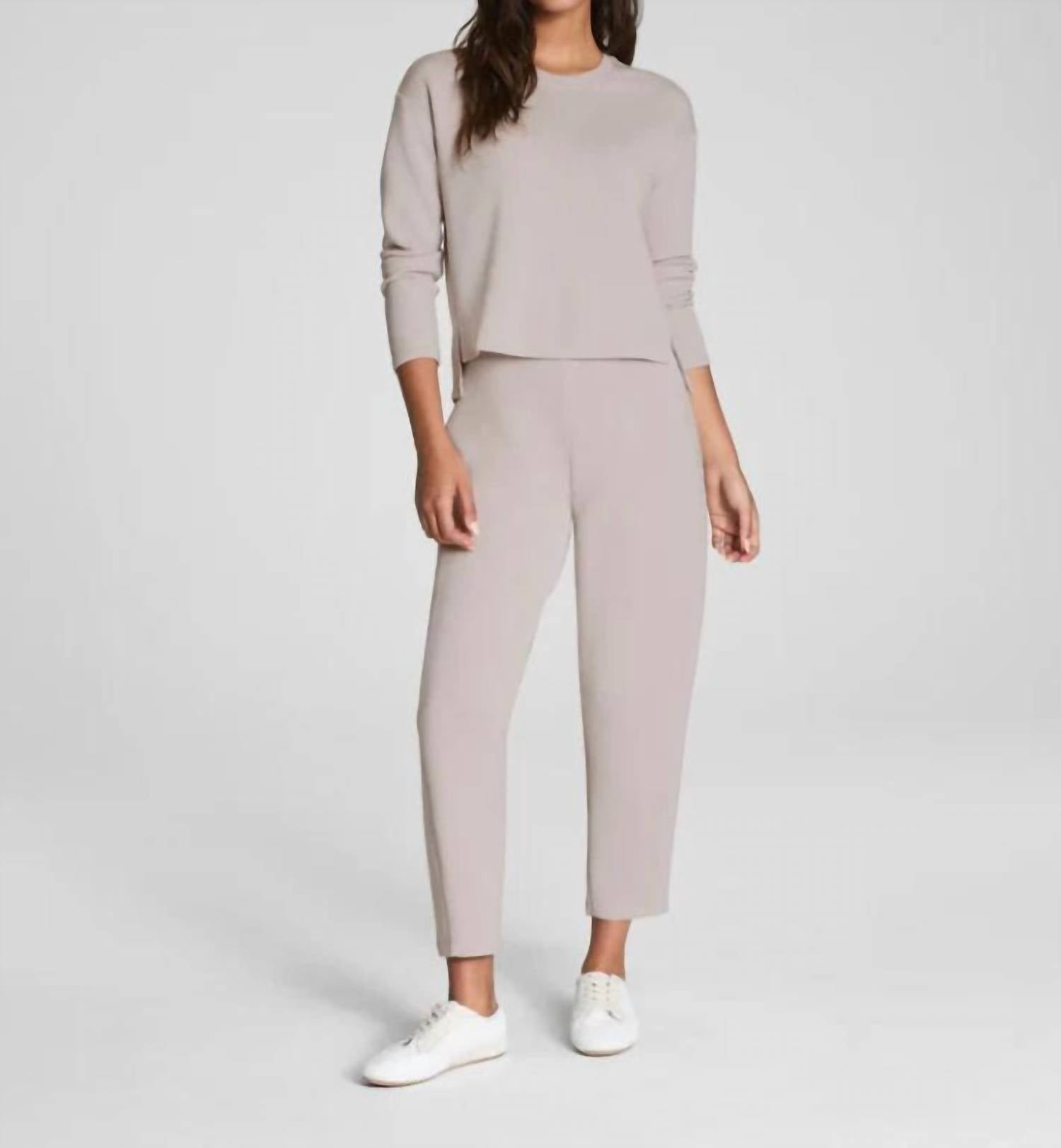 Spanx Air Essential Barrel Leg Pants in french grey - women's pants