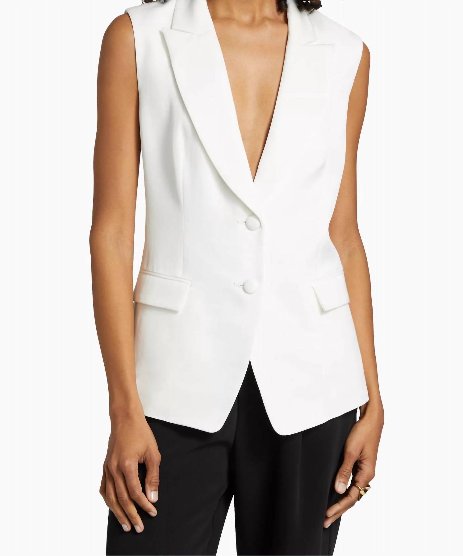 Milly - Alba Sleeveless Blazer