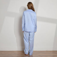The Sleep Code - Women's Dobby Cotton Long Pj Set