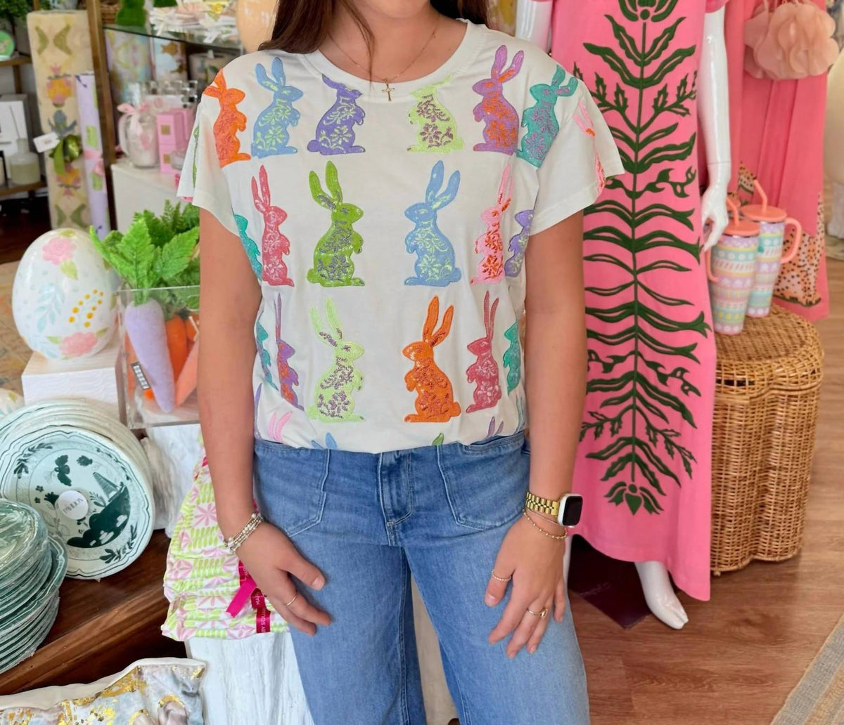 Queen Of Sparkles - Easter Bunny Tee